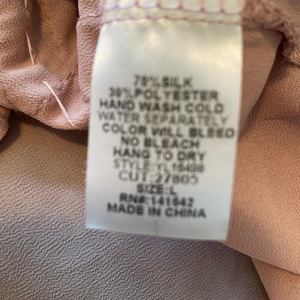 Fab’rik Women’s Mauve / Pink Embellished Beaded Sleeveless Tank Top Size Large - Picture 3 of 9